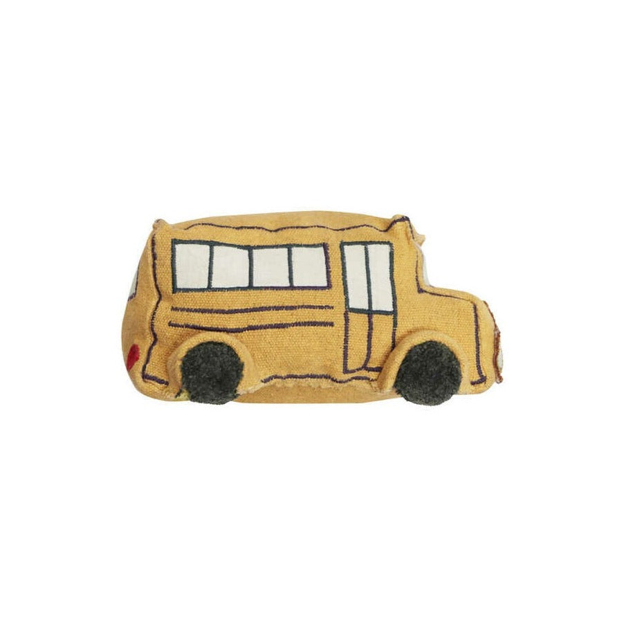 Lorena Canals Ride & Roll Soft Toy - School Bus