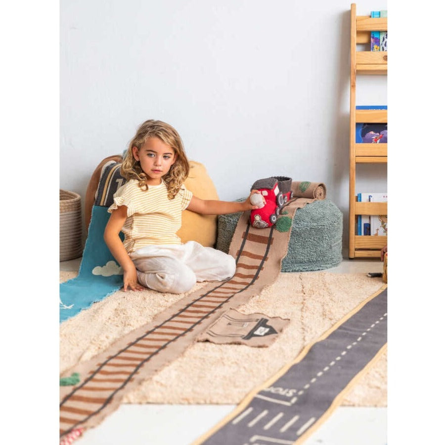 Lorena Canals Ride & Roll Soft Toy - Train