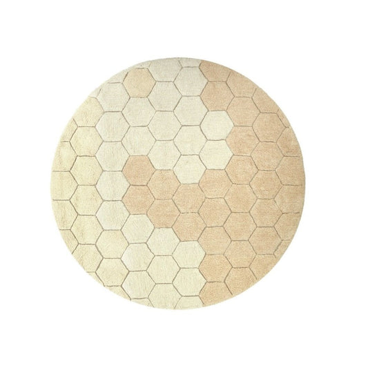 Lorena Canals Washable Rug - Round Honeycomb 