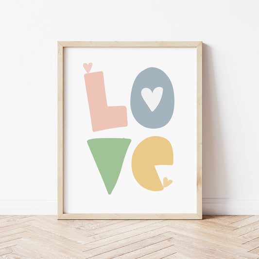 The Little Jones LOVE Print