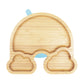 Wild & Stone Baby Bamboo Weaning Plate - Rainbow
