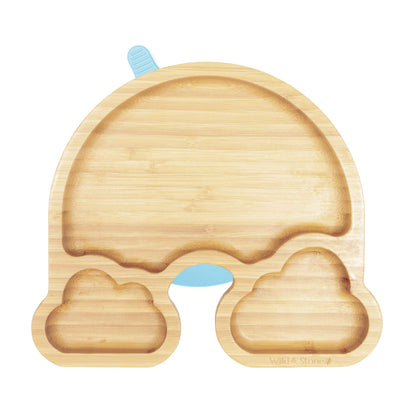 Wild & Stone Baby Bamboo Weaning Plate - Rainbow