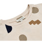 Liewood Apia Short Sleeve Organic Cotton T-shirt - Graphic Alphabet/Sandy