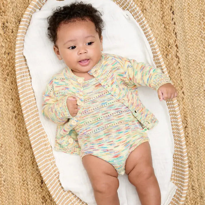 The Bonniemob Magic Space Dye Knitted Bubble Romper