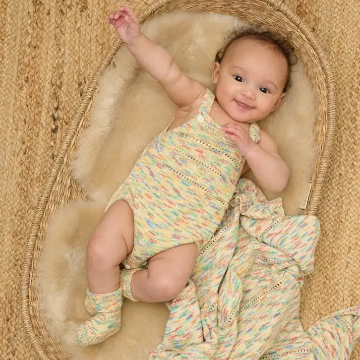 The Bonniemob Magic Space Dye Knitted Bubble Romper