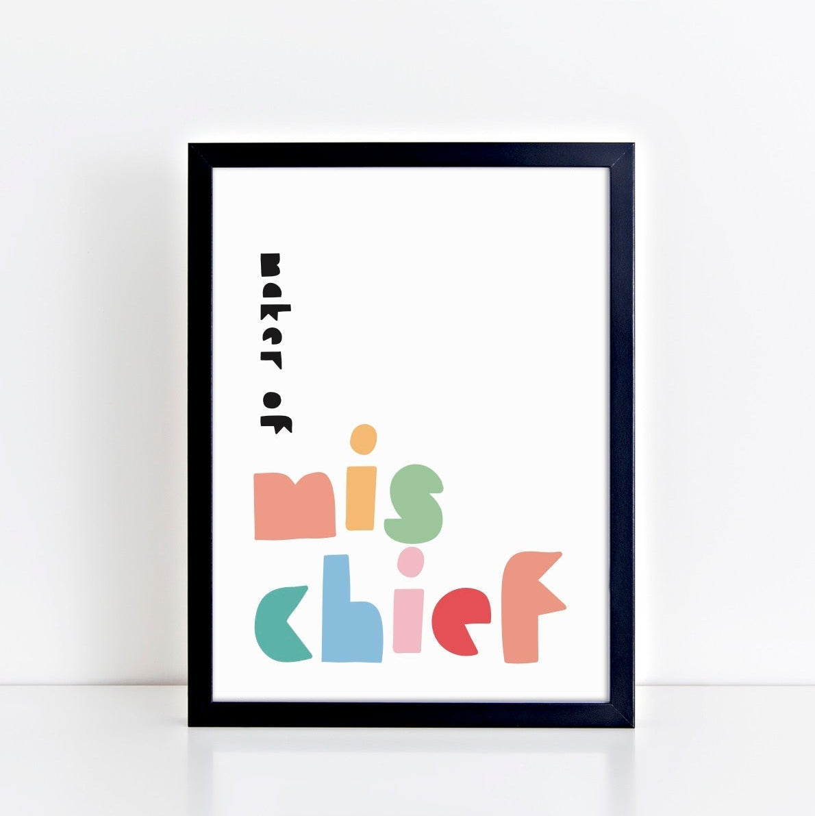 The Little Jones Maker of Mischief Print - Spring Tones