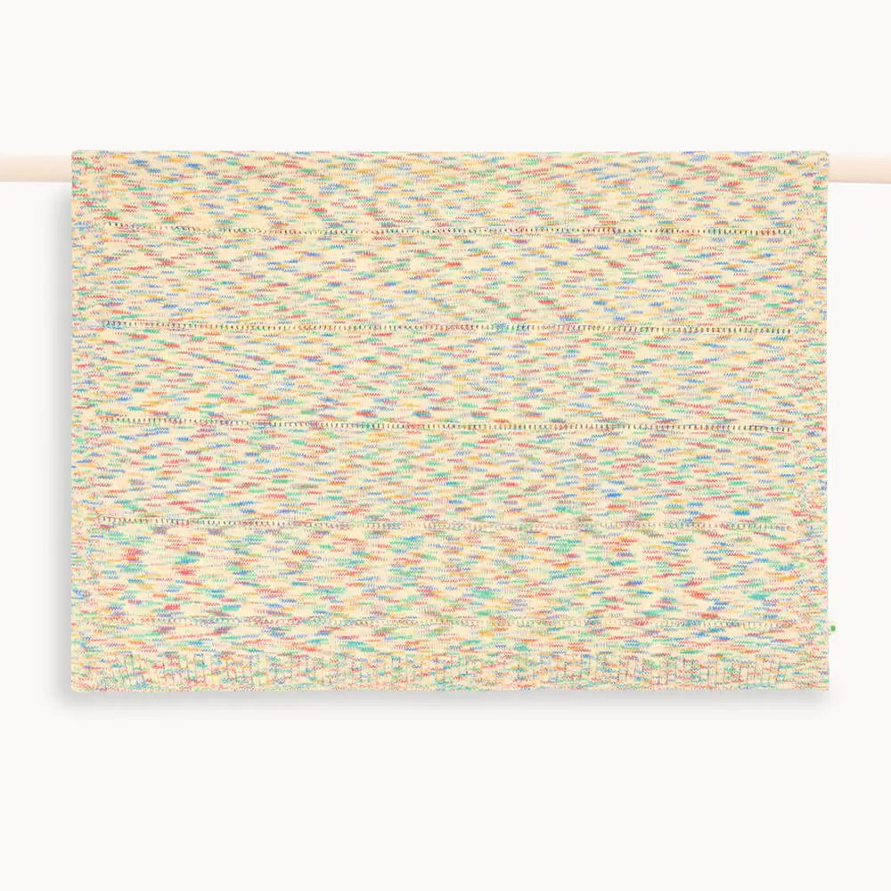 The Bonniemob Merry Space Dye Knitted Baby Blanket