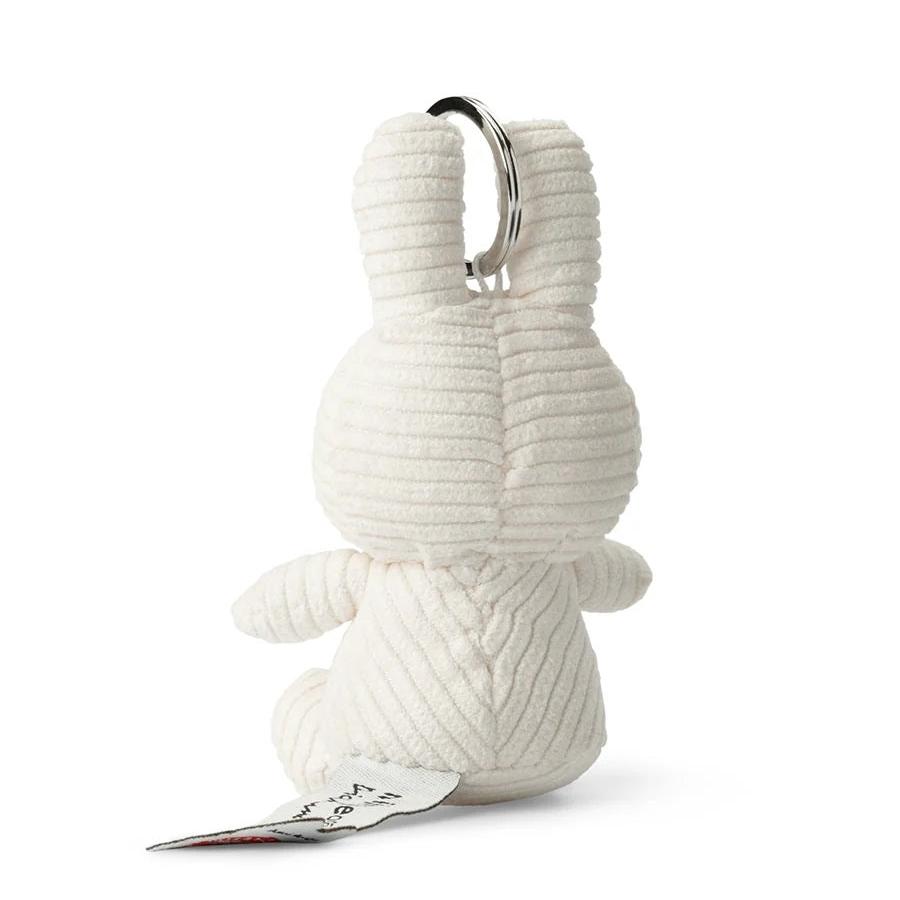 Miffy ECO Corduroy Keyring Soft Toy - 10cm White