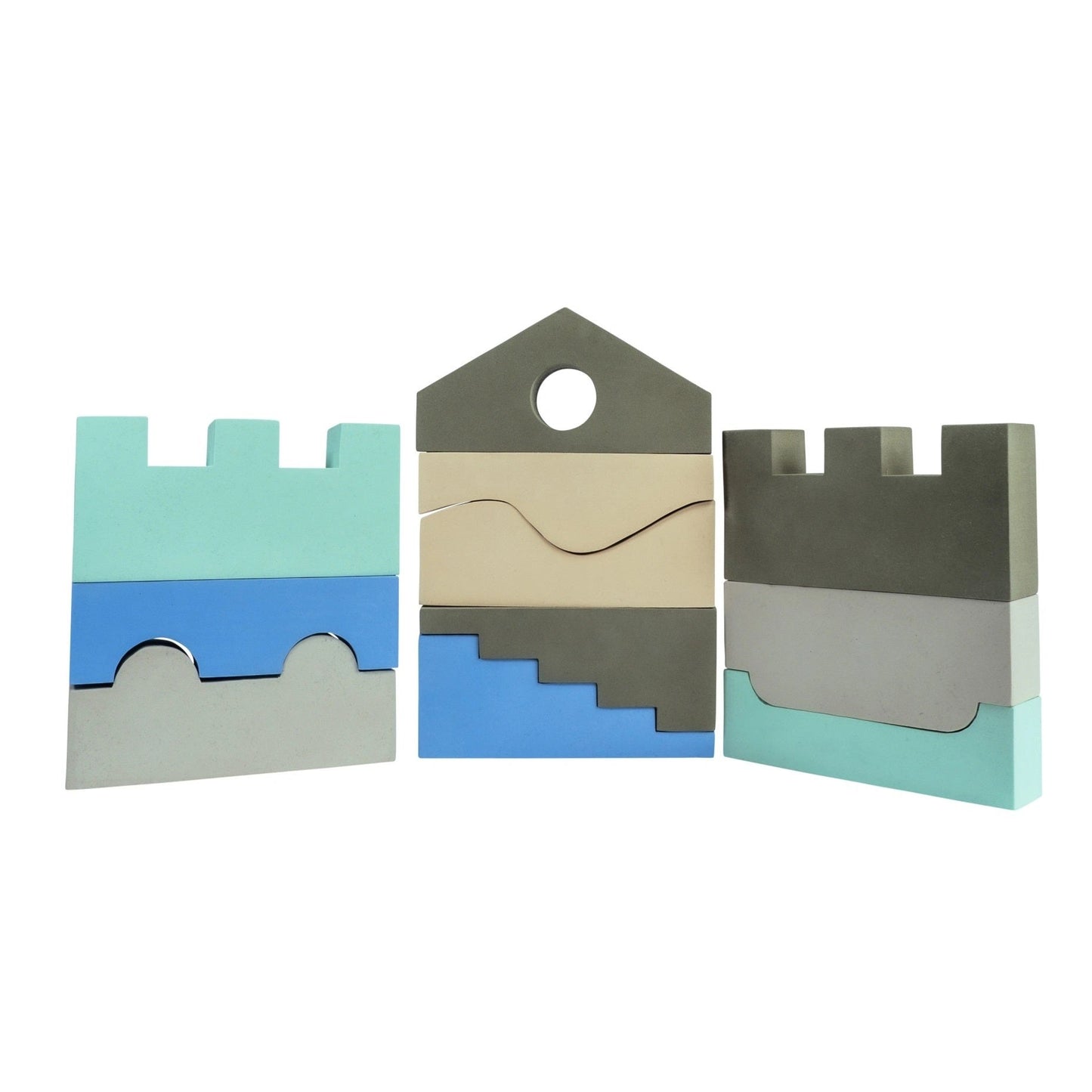 Moes Foam Puzzle Blocks - Sky