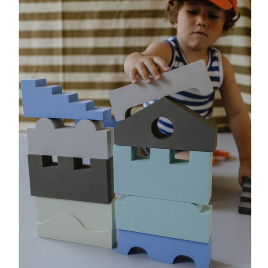 Moes Foam Puzzle Blocks - Sky