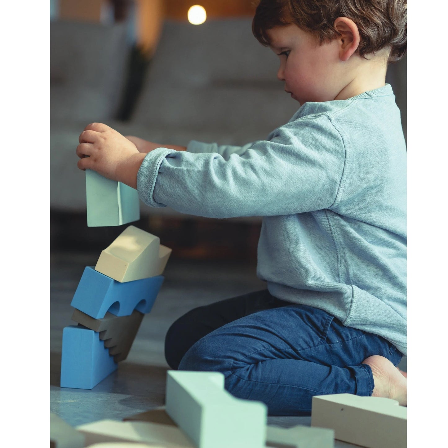 Moes Foam Puzzle Blocks - Sky