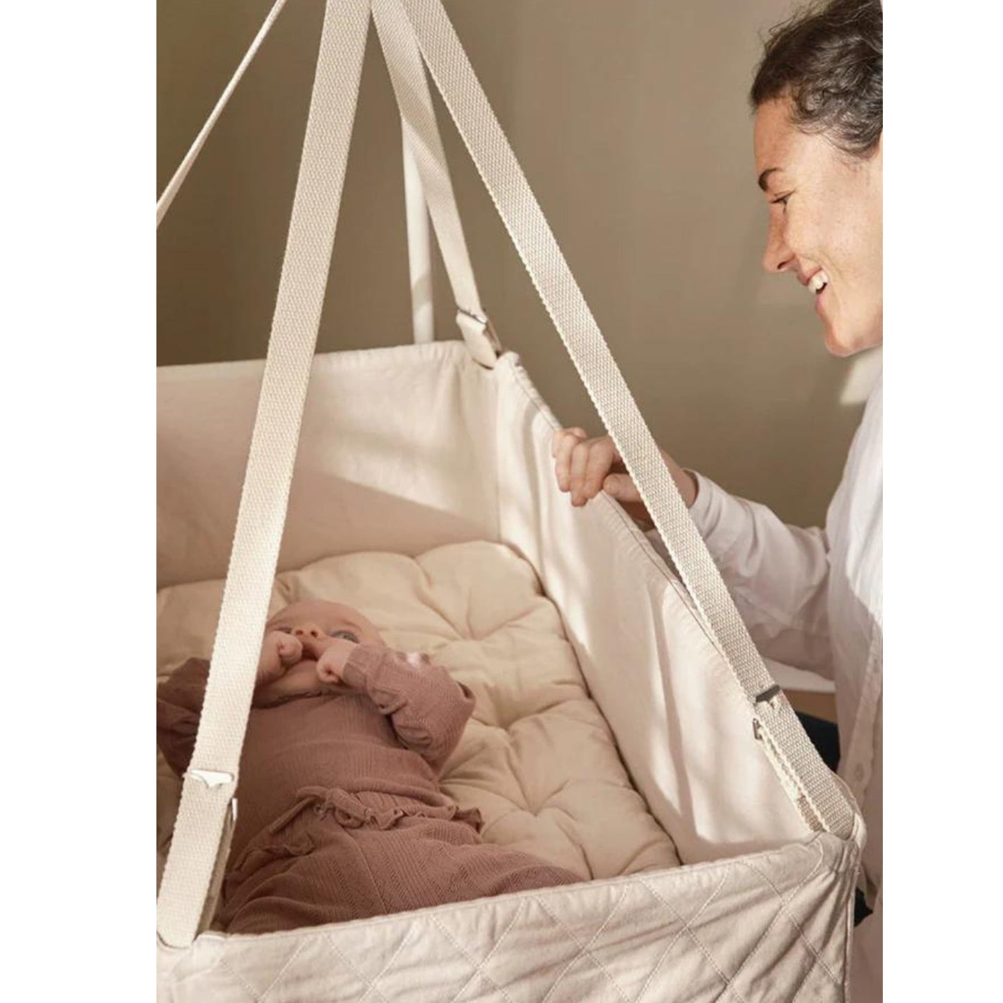 Moonboon Classic Baby Cradle Bouncer - Nature