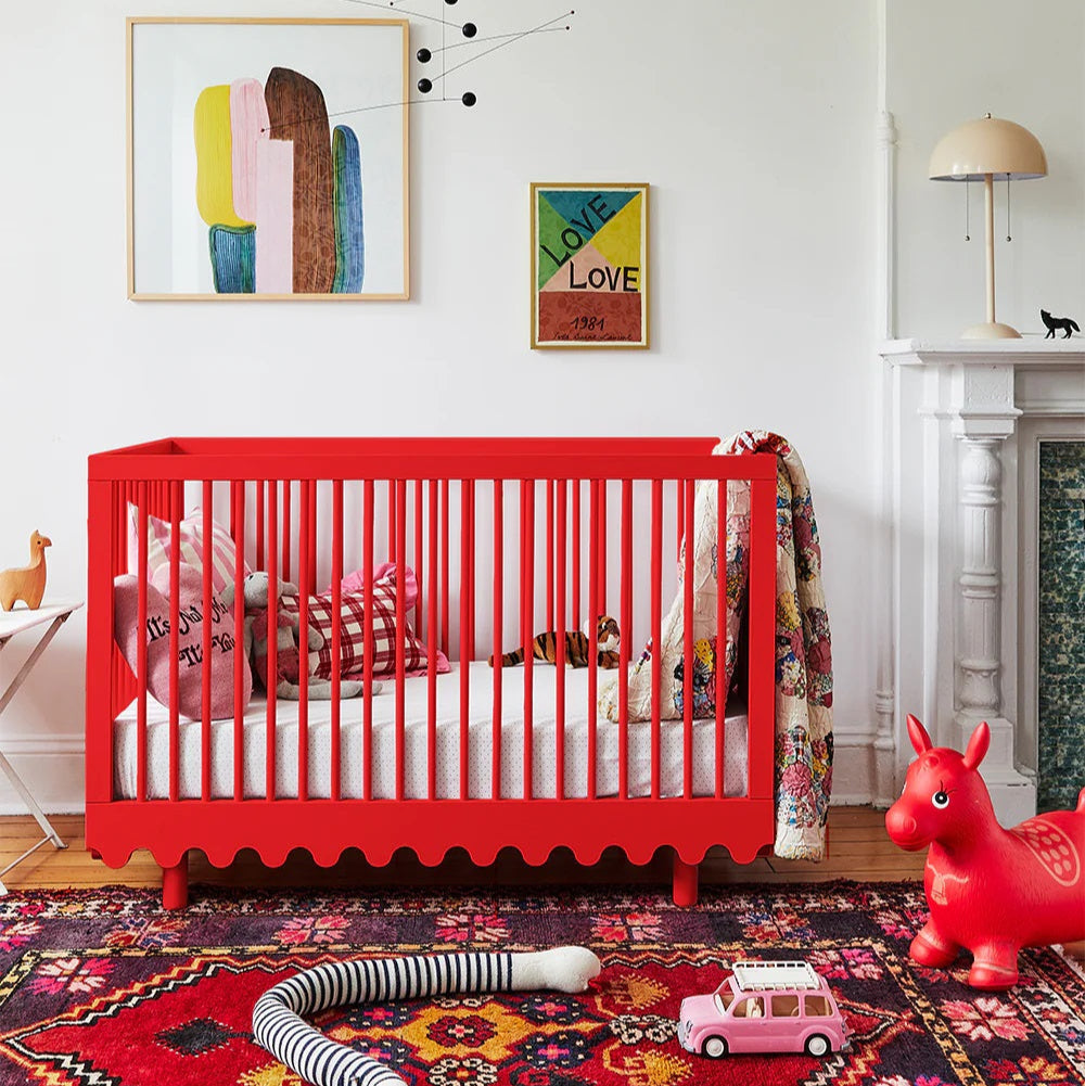 Oeuf NYC Moss Crib - Red