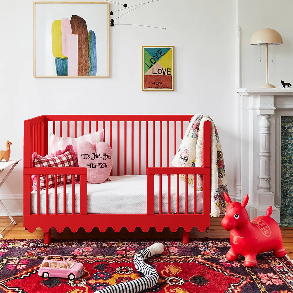 Oeuf NYC Moss Crib - Red