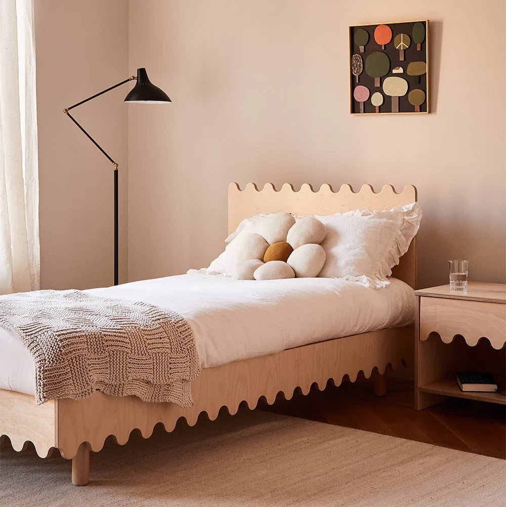 Oeuf NYC Moss Twin Single Bed - Birch