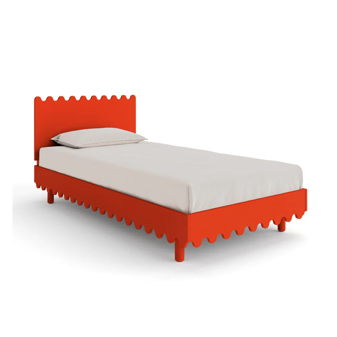 Oeuf NYC Moss Twin Single Bed - Red