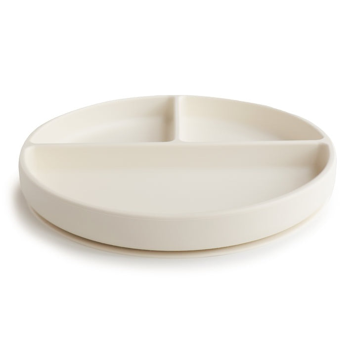 Mushie Silicone Suction Plate - Ivory