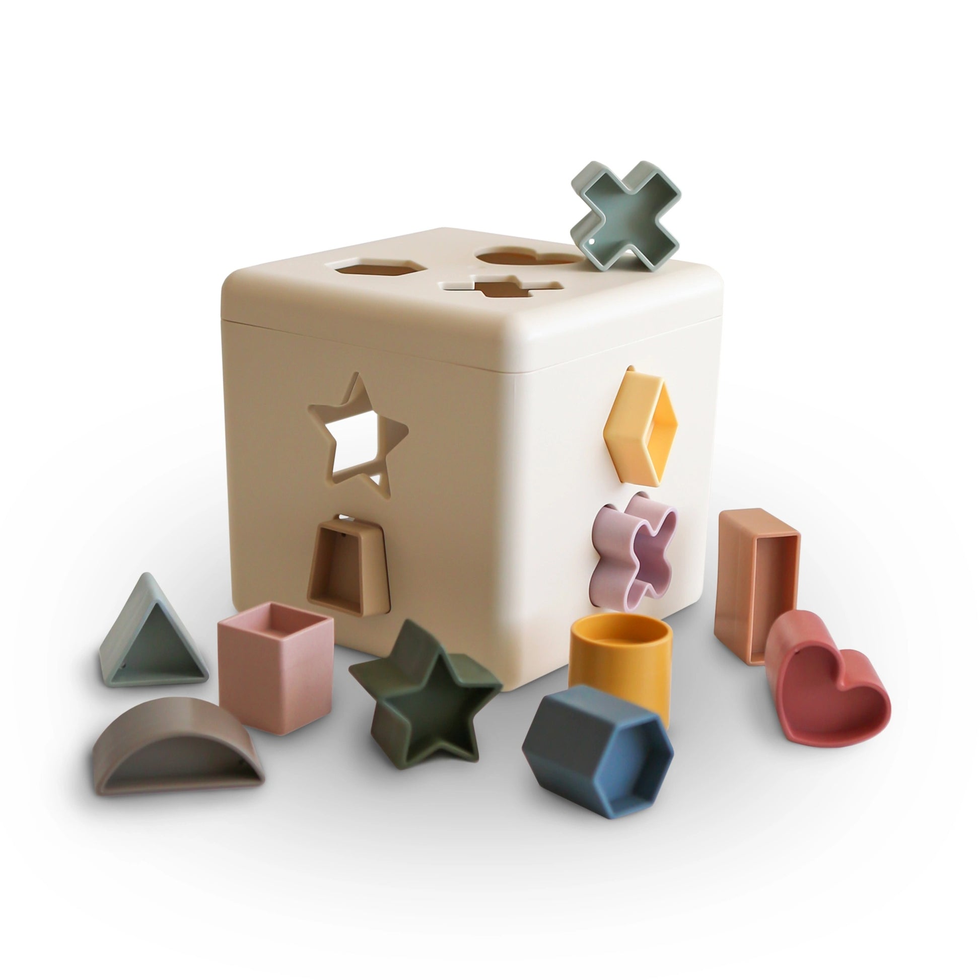 Mushie Shape Sorting Box - Original