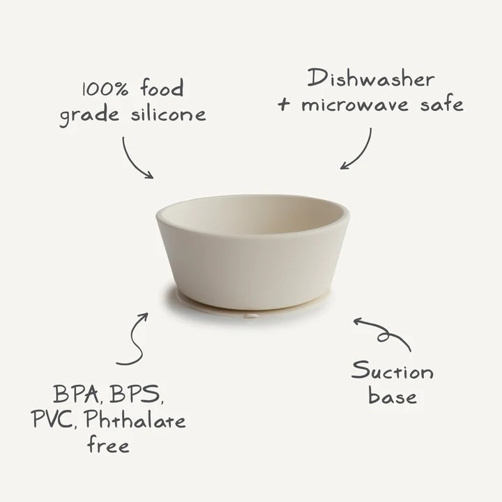 Mushie Silicone Suction Bowl 