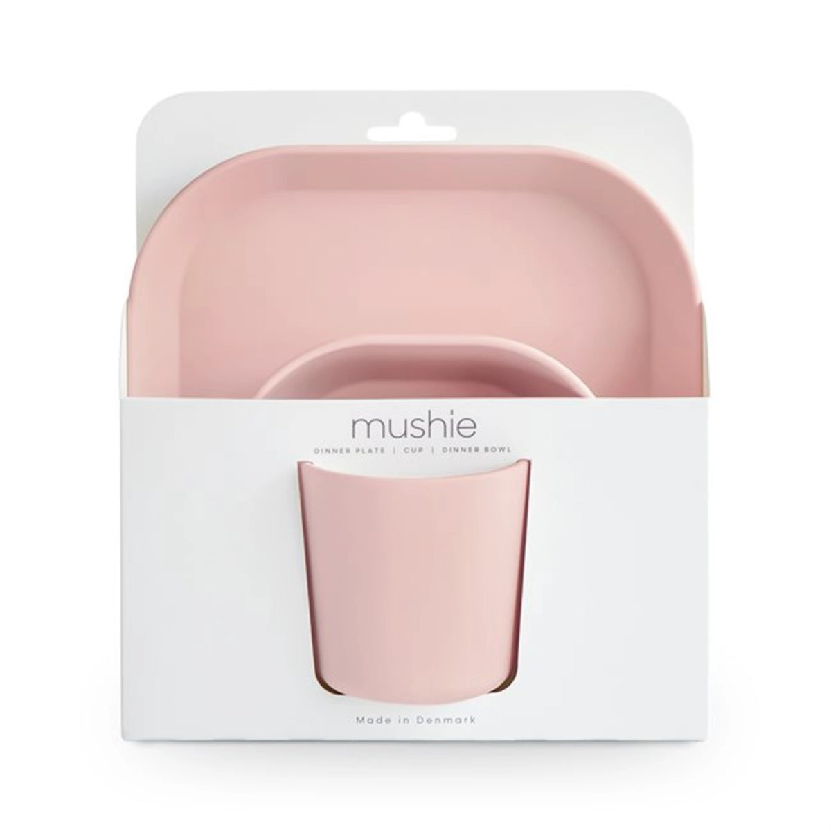 Mushie Square Dinnerware Set - Blush