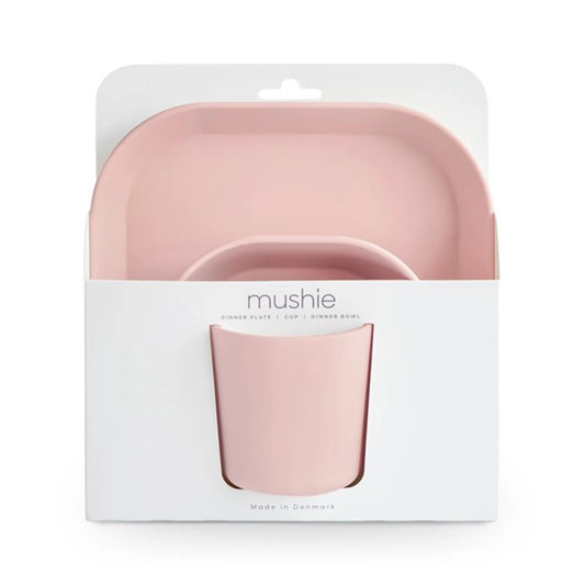 Mushie Square Dinnerware Set - Blush