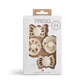 Frigg Baby's First Pacifiers - 4-Pack - Floral Heart/Cream
