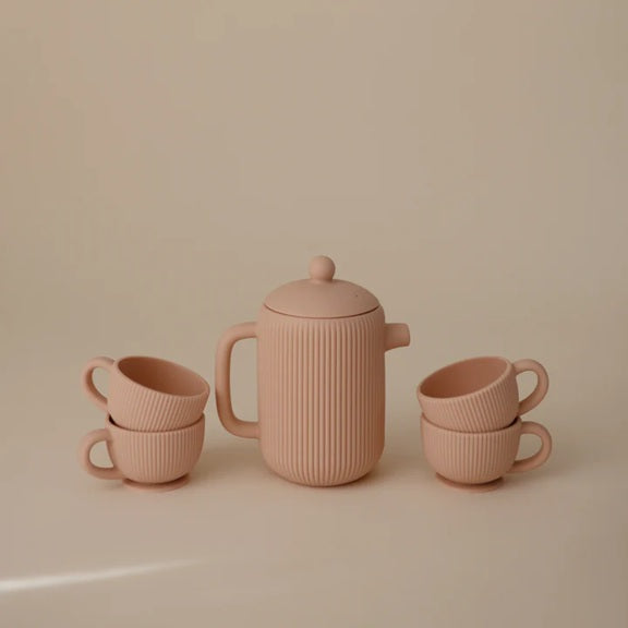 Mushie Silicone Toy Tea Set - Blush