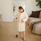 Mushie Organic Cotton Children's Bathrobe - Bear/Fog