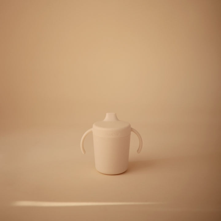 Mushie Trainer Sippy Cup - Ivory