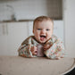 Mushie Long Sleeve Weaning Bib - Pastel Blooms