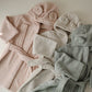 Mushie Organic Cotton Children's Bathrobe - Bear/Blush