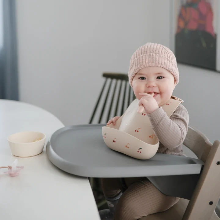 Mushie Silicone Bib - Cherries