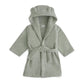 Mushie Organic Cotton Children's Bathrobe - Bear/Moss