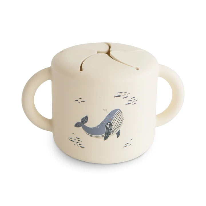 Mushie Silicone Snack Cup - Whale