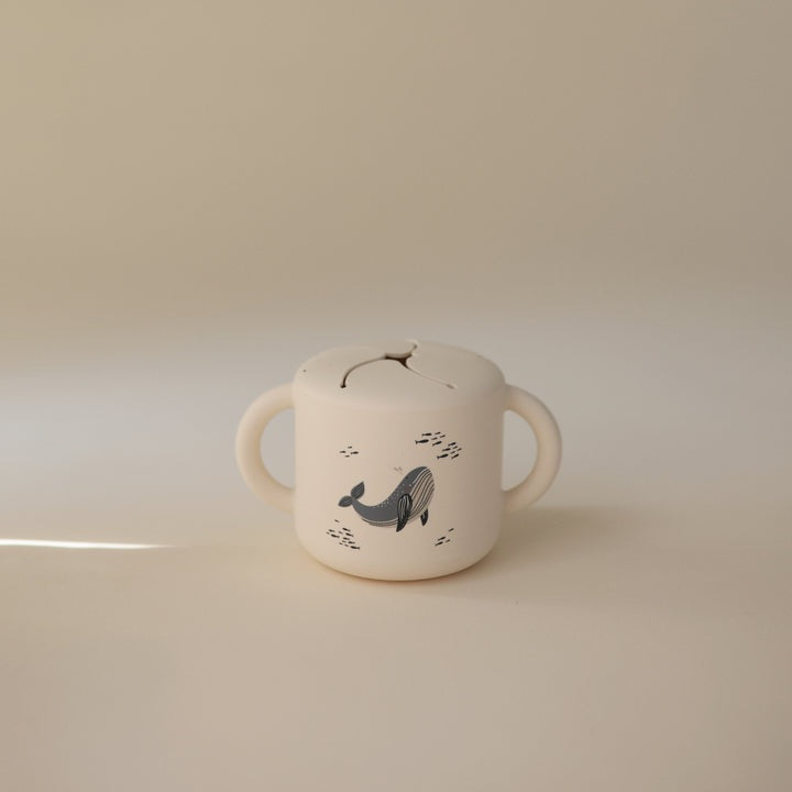 Mushie Silicone Snack Cup - Whale