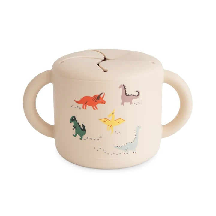 Mushie Silicone Snack Cup - Dinosaurs