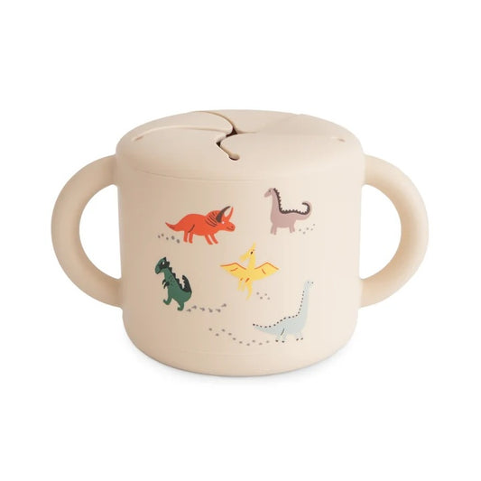 Mushie Silicone Snack Cup - Dinosaurs