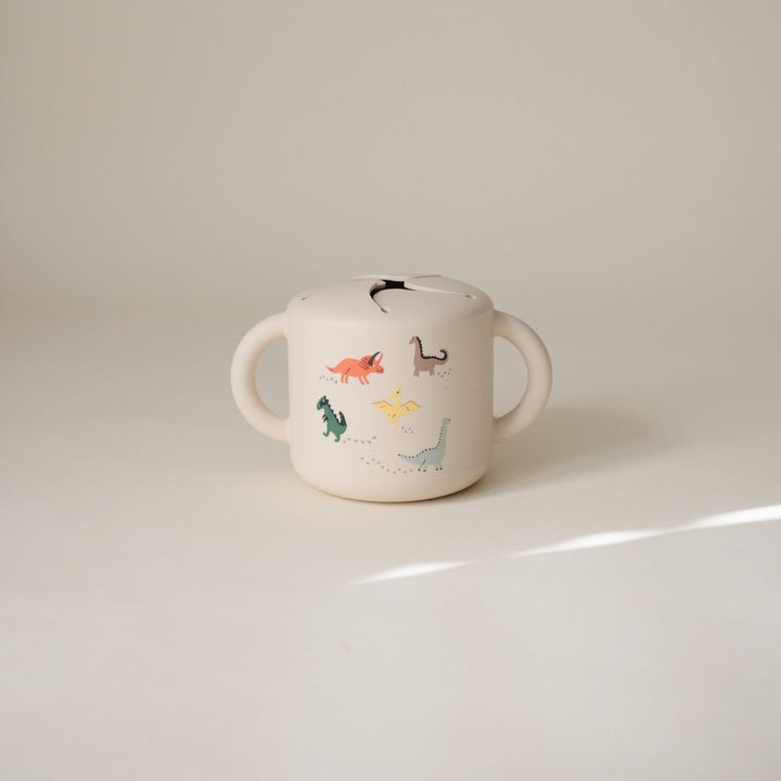 Mushie Silicone Snack Cup - Dinosaurs