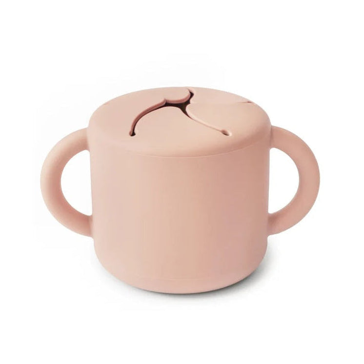 Mushie Silicone Snack Cup - Blush