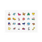 Nailmatic Wash Off Nail Varnish + Nail Stickers - 2 Set - Crack