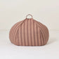 Nobodinoz Vibes Round Bean Bag - Pink Mauve Stripes