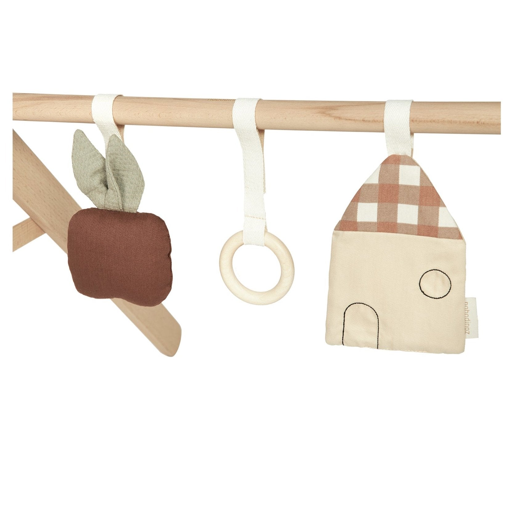 Nobodinoz Wooden Baby Gym with Toys - Sweet Home