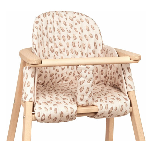 Nobodinoz Growing Green High Chair Cushion - Leonie Latte