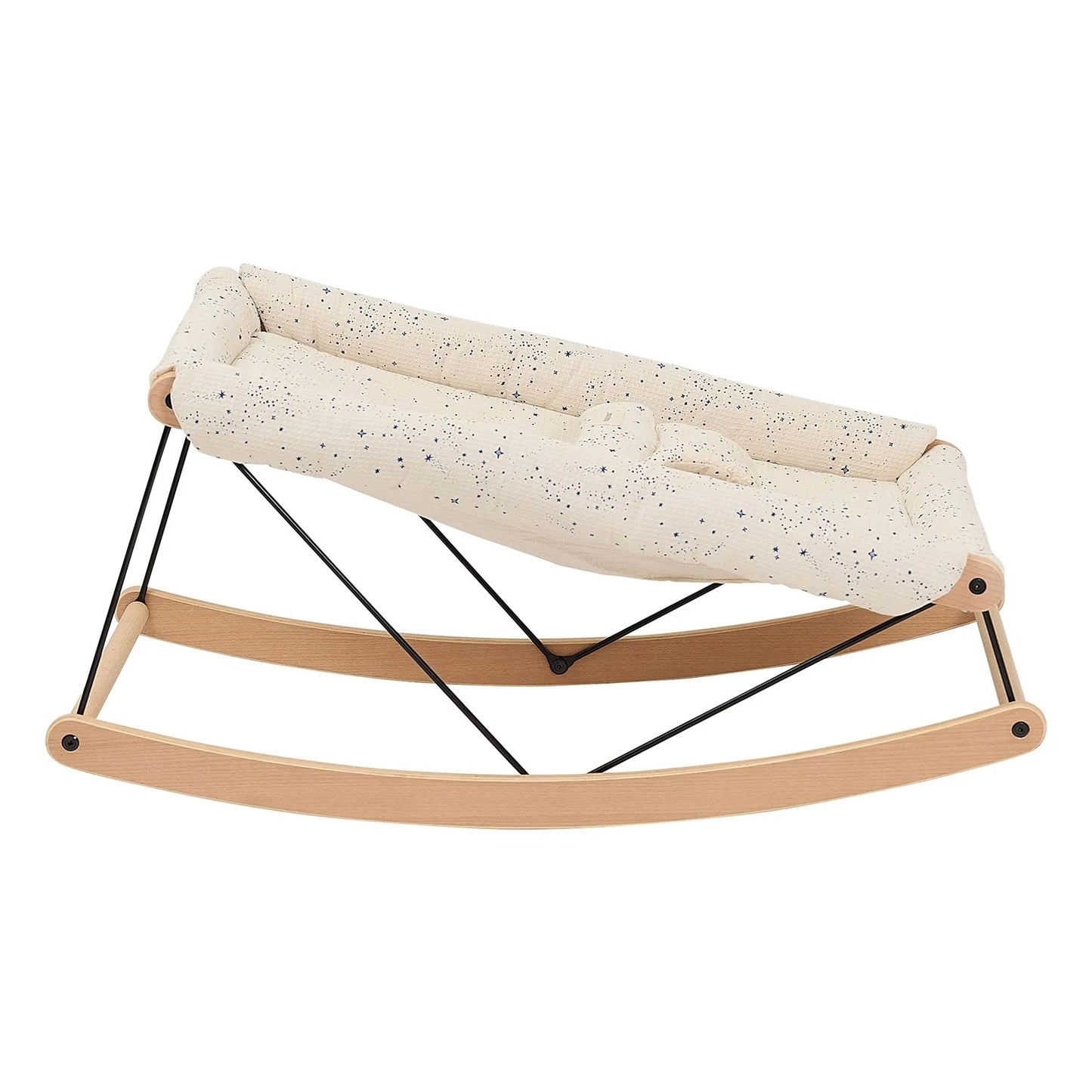 Nobodinoz Growing Green Baby Bouncer - Blue Milky Way