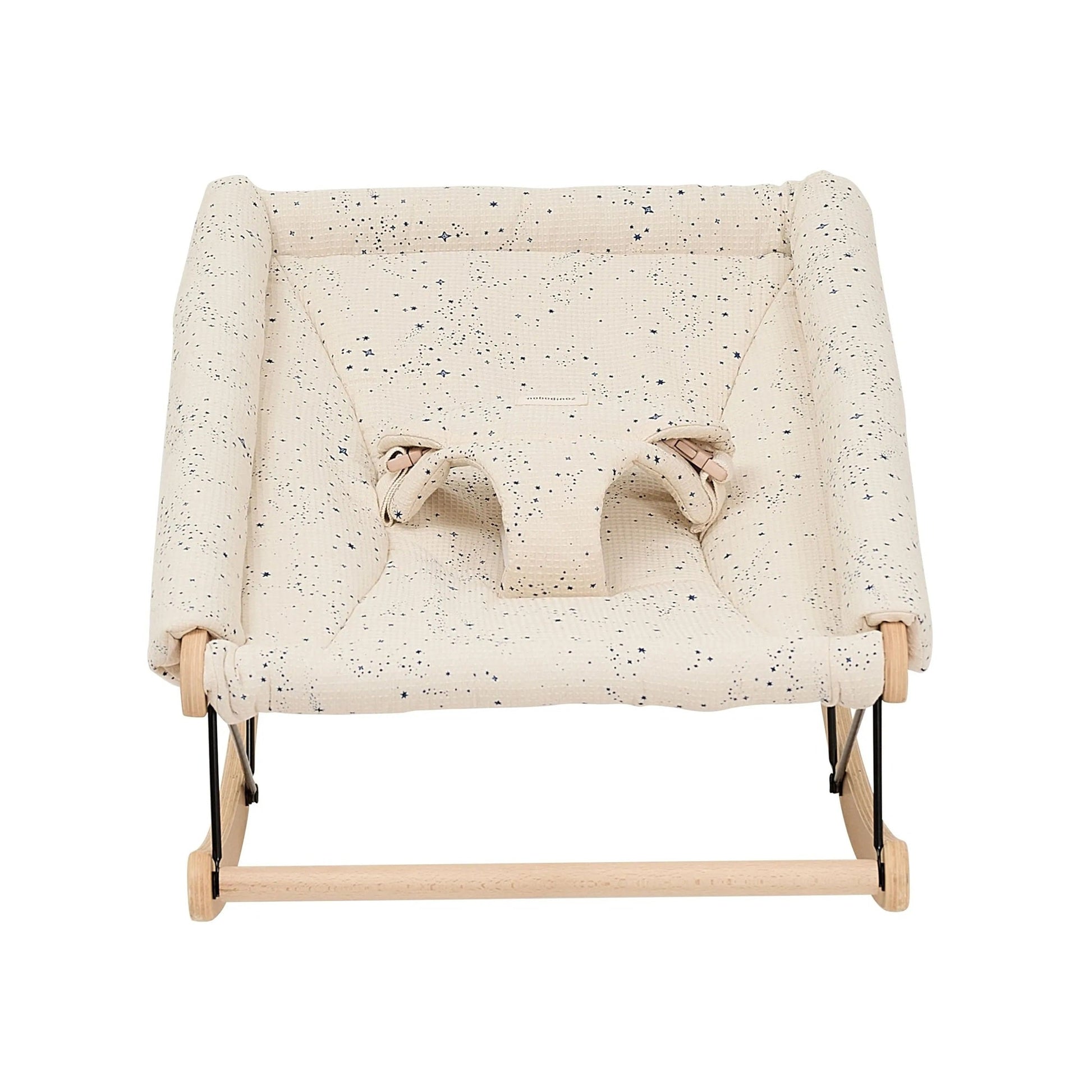 Nobodinoz Growing Green Baby Bouncer - Blue Milky Way