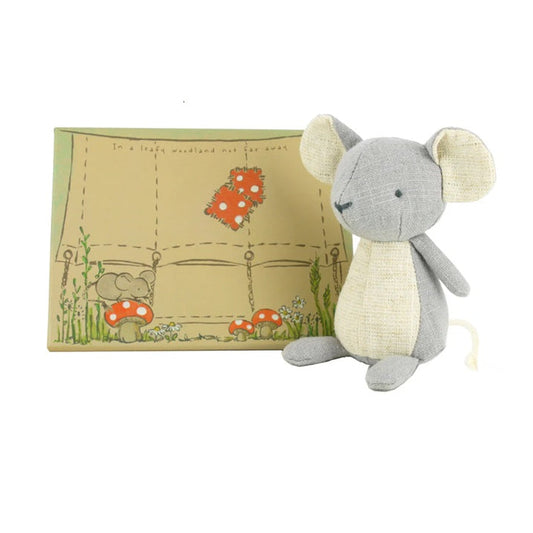 Nutshell Toys Speckle the Mouse in Tent Box