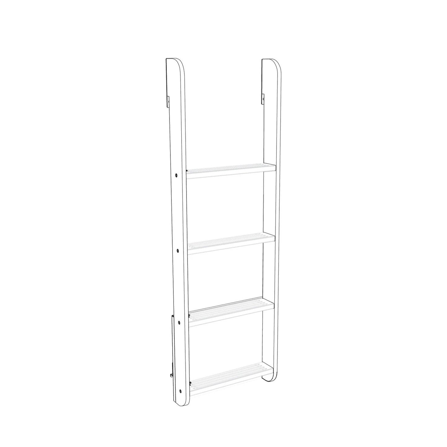 Oeuf NYC Perch Bunk Bed - White & Birch