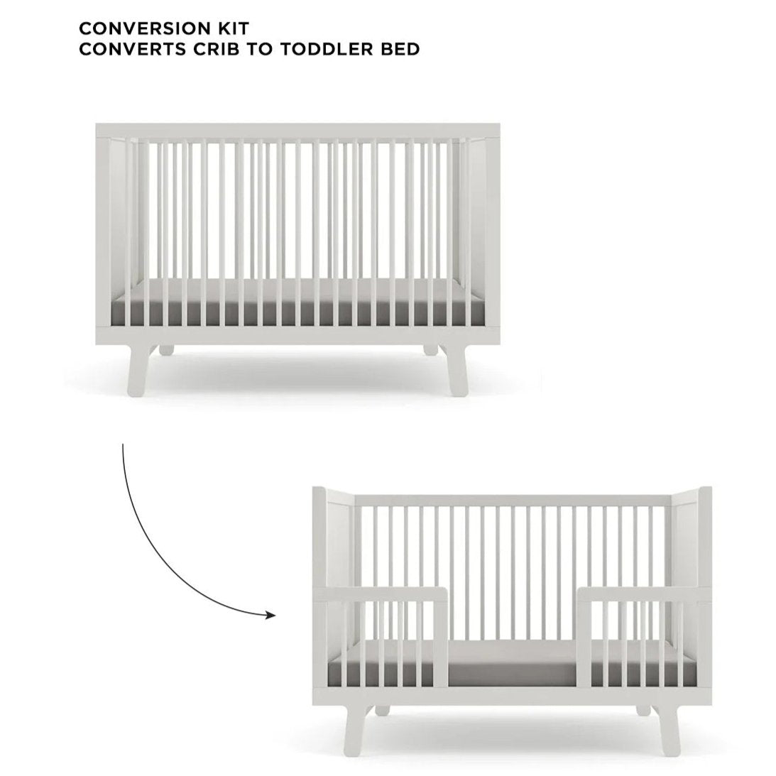 Oeuf NYC Sparrow Cot Toddler Conversion Kit - White