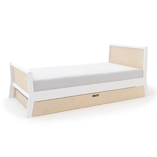 Oeuf NYC Sparrow Twin Bed - White & Birch