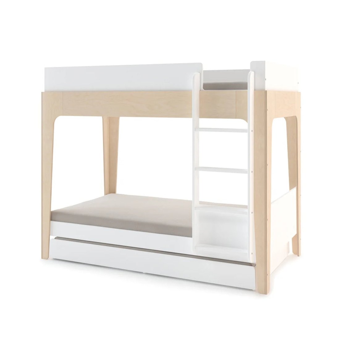 Oeuf NYC Perch Bunk Bed - White & Birch